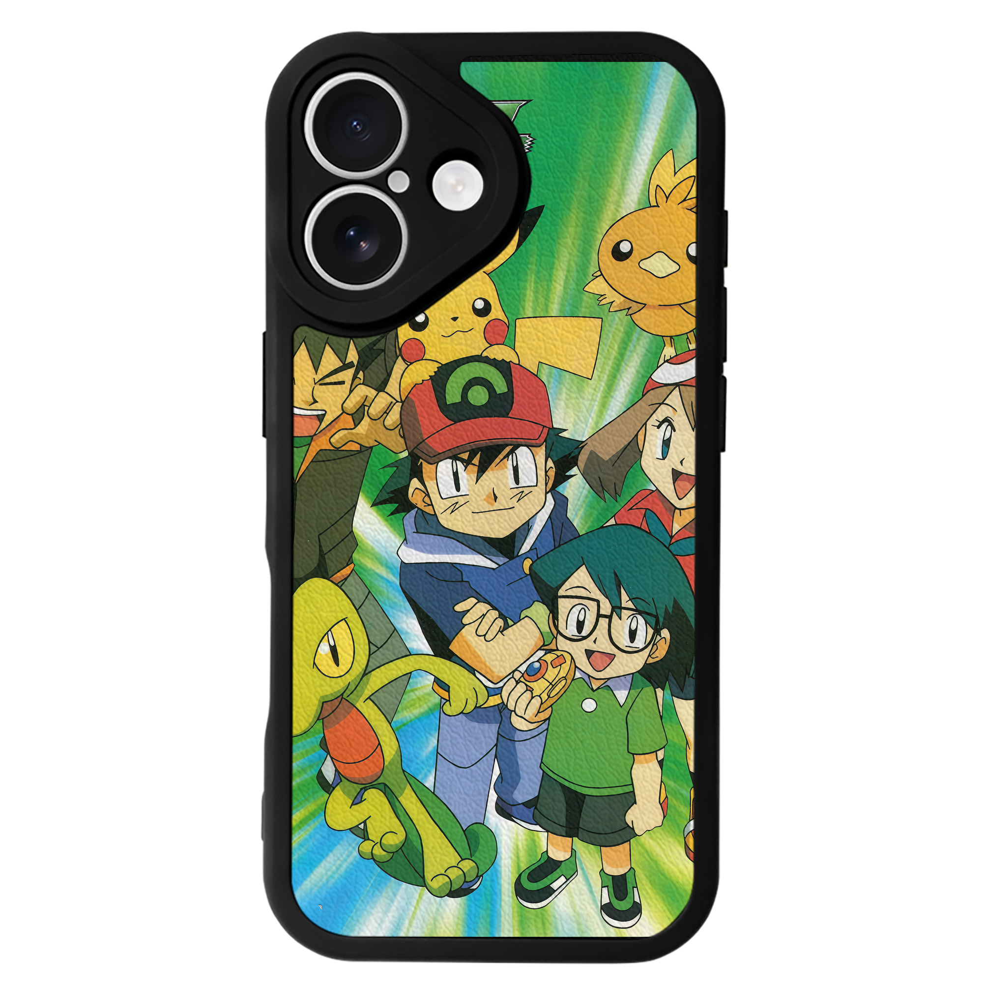 （画像用） ポケットモンスター Pokémon 【iPhone 16シリーズ対応】シリコンスマホケース（レザー調） 材質：シリコン